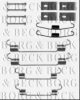 BORG & BECK BBK6325 Accessory Kit, disc brake pads